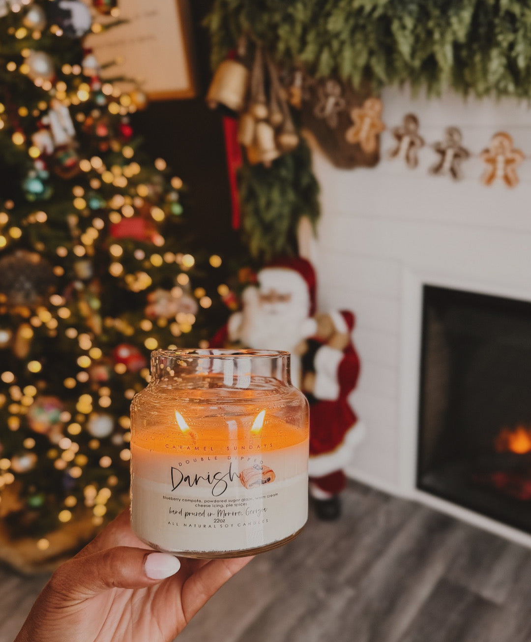 2 Wick Double Dipped Danish Soy Wax Candle