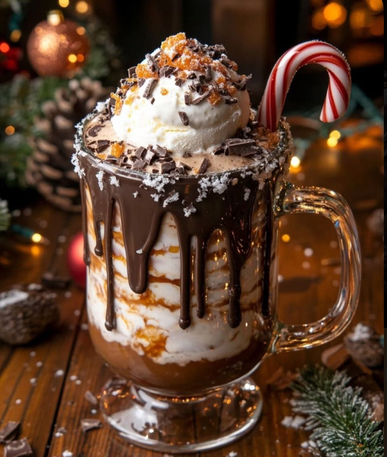 LARGE 40oz 4 Wick Caramel Cocoa and Cream Soy Wax Candle