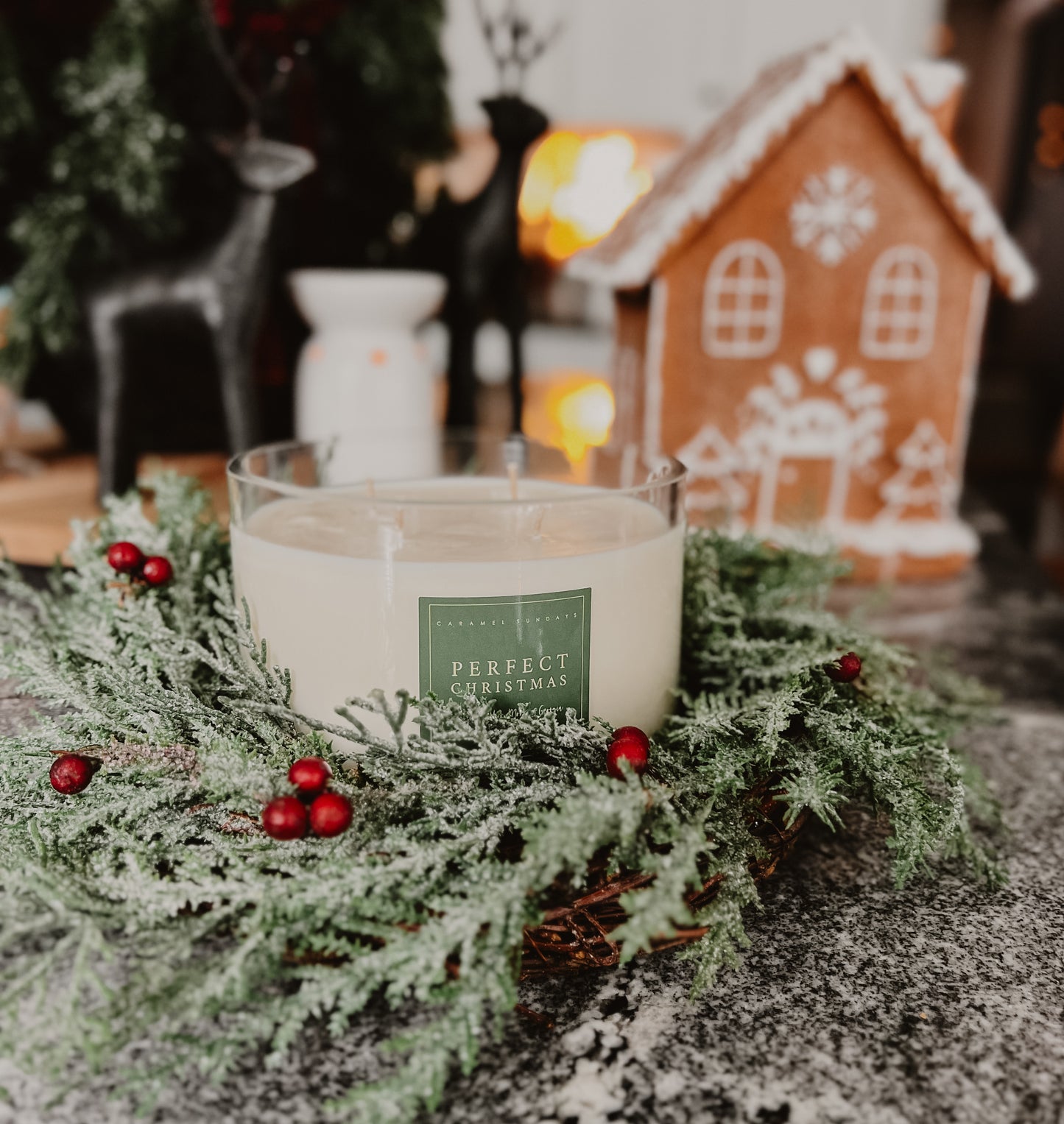 LARGE 4 Wick Perfect Christmas Soy Candle