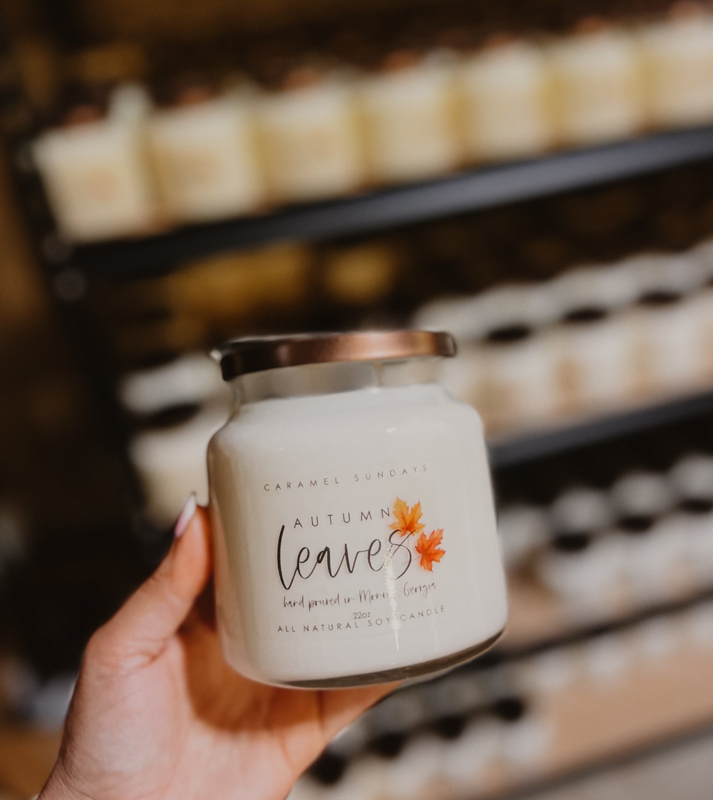 2 Wick Autumn Leaves Soy Candle