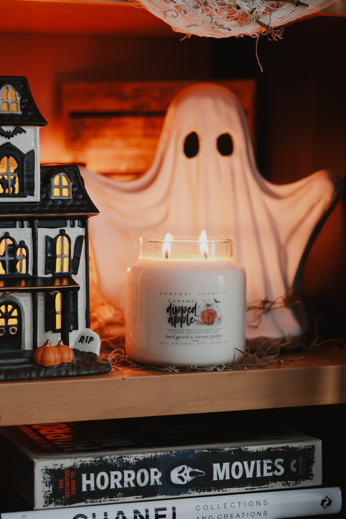 2 Wick Caramel Dipped Apple Soy Wax Candle