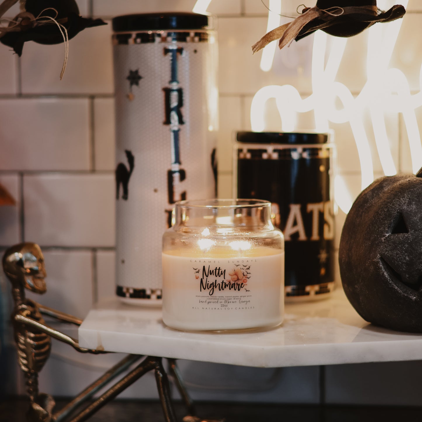 2 Wick Nutty Little Nightmare Soy Wax Candle