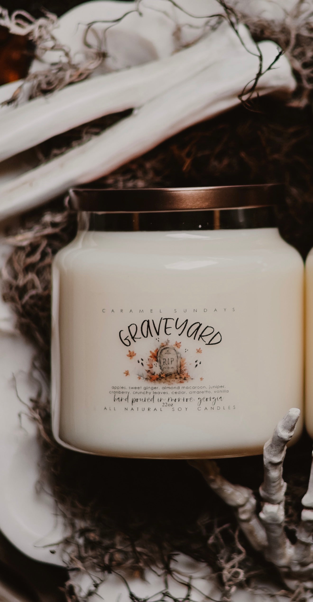 2 Wick Graveyard Soy Wax Candle