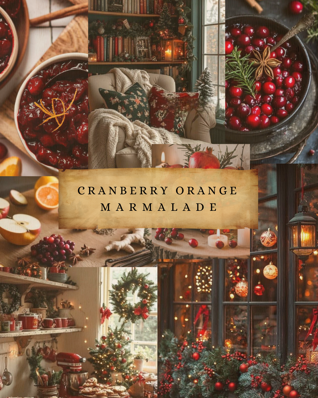 XXL 150oz 4 Wick Cranberry Orange Marmalade Candle