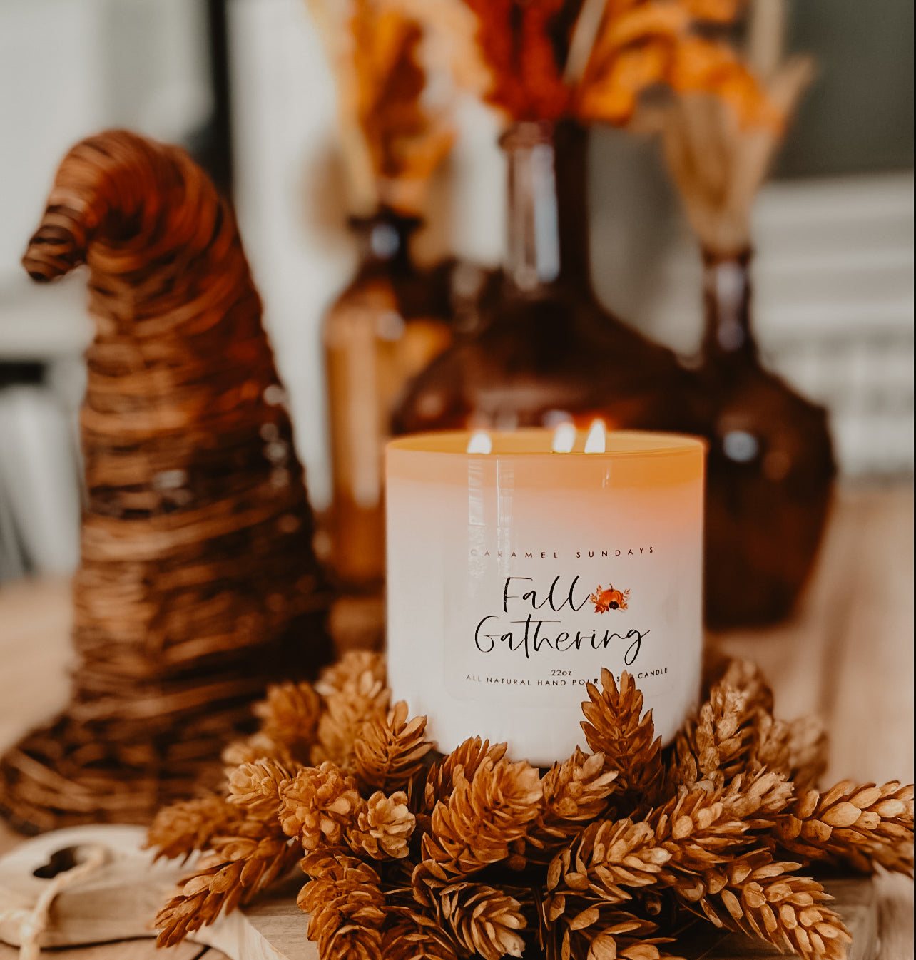 2 Wick Fall Gathering Soy Wax Candle