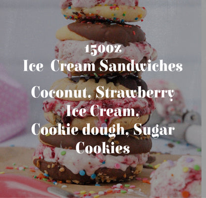 XXL 150oz Ice Cream Sandwiches Soy Candle