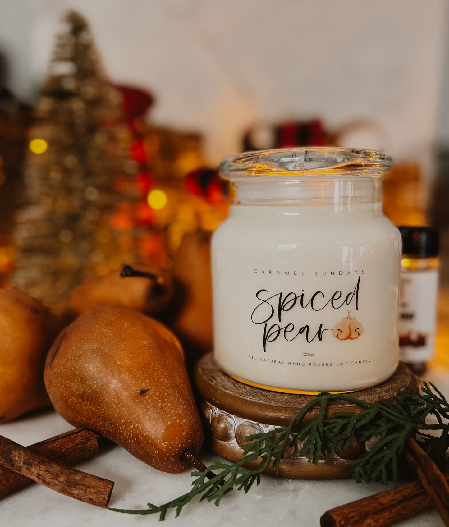 2 Wick Spiced Pear Soy Wax Candle