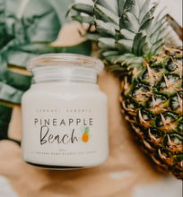 Load image into Gallery viewer, 22oz 2 Wick Pineapple Beach Soy Wax Candle
