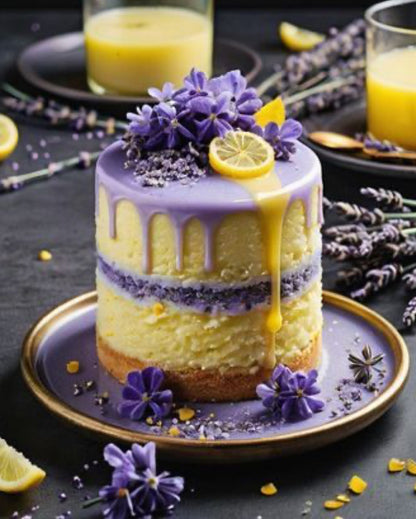 2 Wick Lemon Lavender Cake Soy Candle