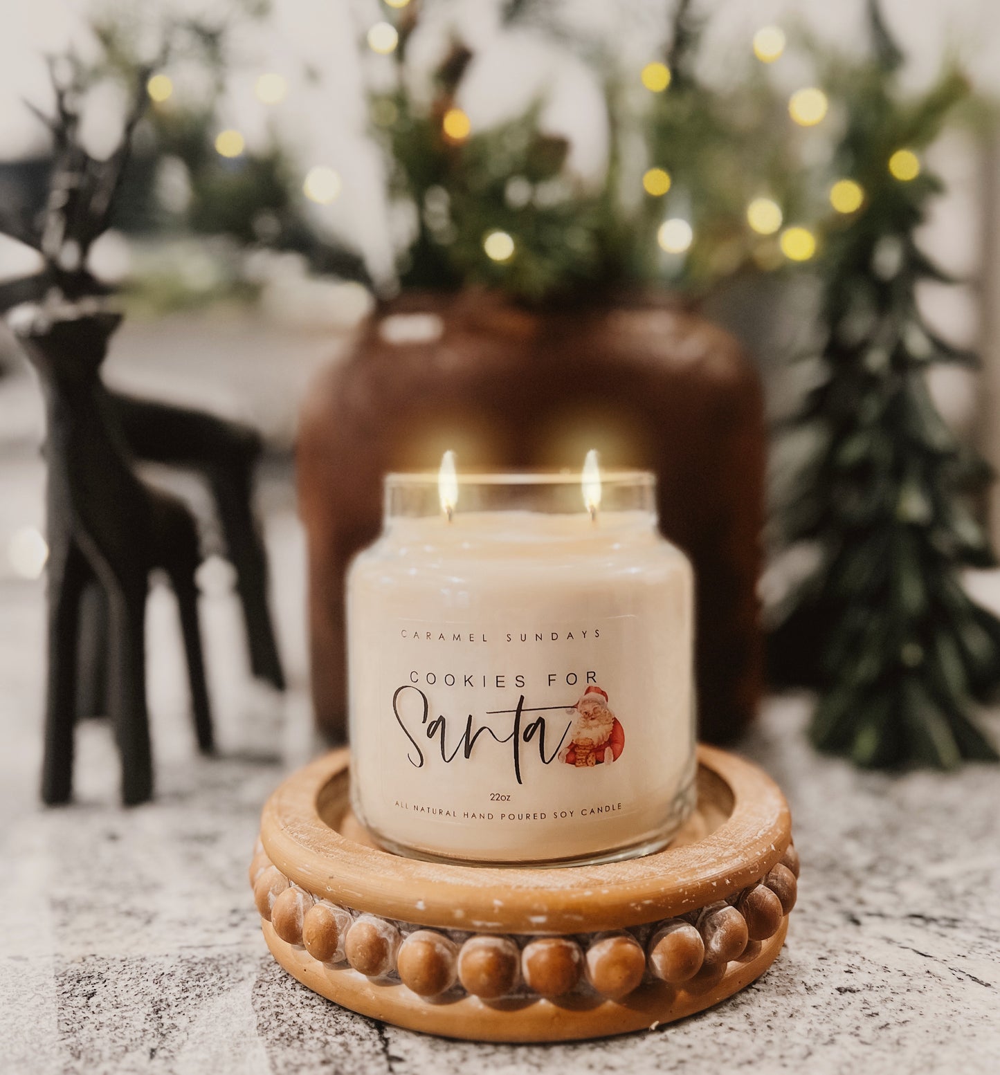 2 Wick Cookies for Santa Soy Wax Candle