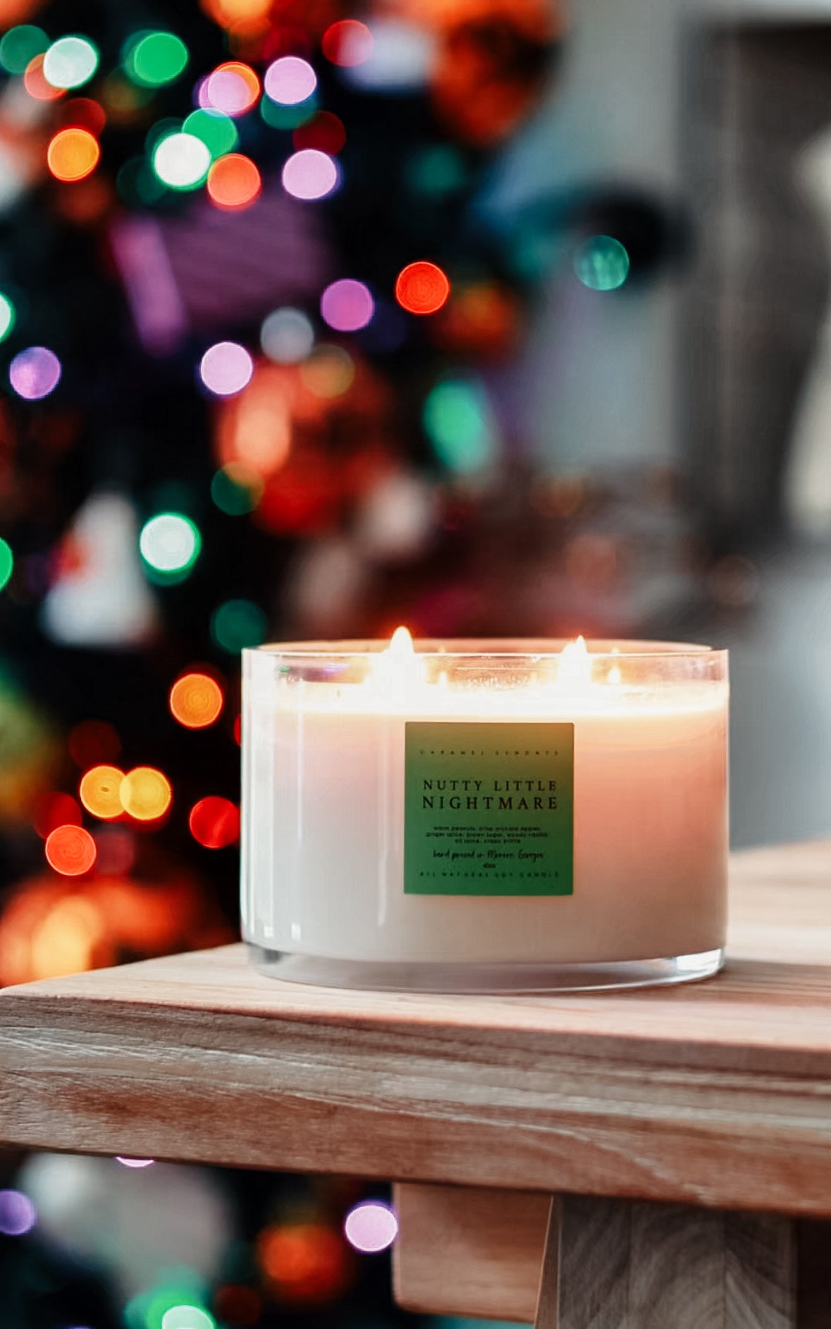 LARGE 4 Wick Nutty Little Nightmare Soy Wax Candle