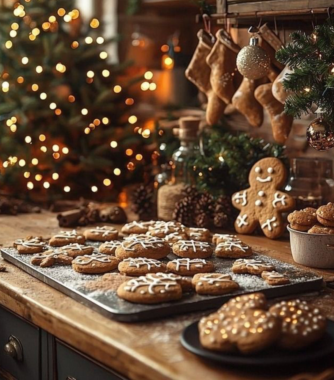 LARGE 40oz 4 Wick Frosted Gingerbread Soy Candle