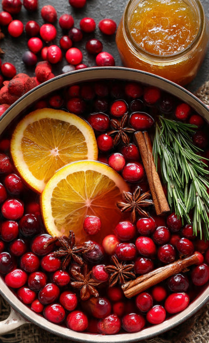 LARGE 4 Wick Cranberry Orange Marmalade Soy Wax Candle