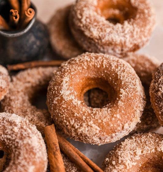 2 Wick Cinnamon Apple Donut Soy Wax Candle