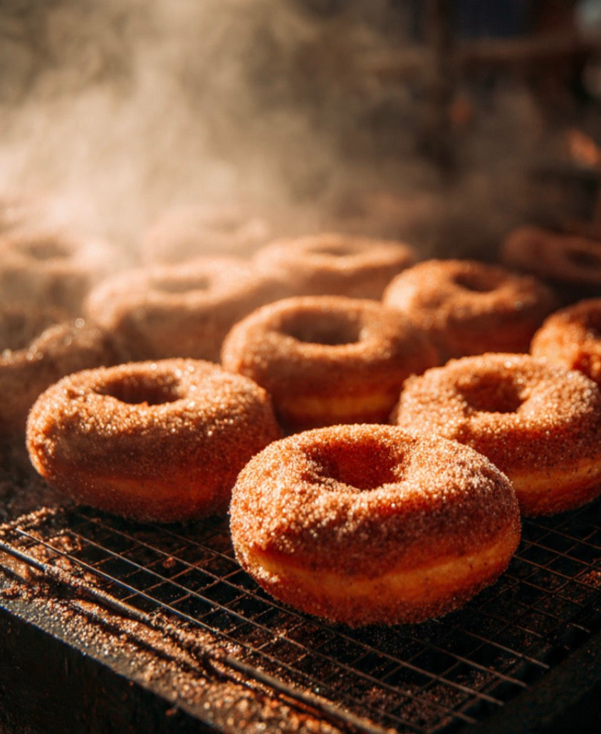 2 Wick Cinnamon Apple Donut Soy Wax Candle