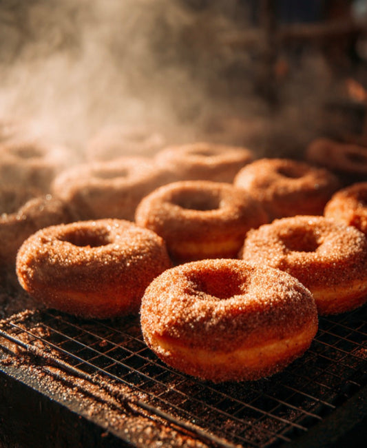 2 Wick Cinnamon Apple Donut Soy Wax Candle