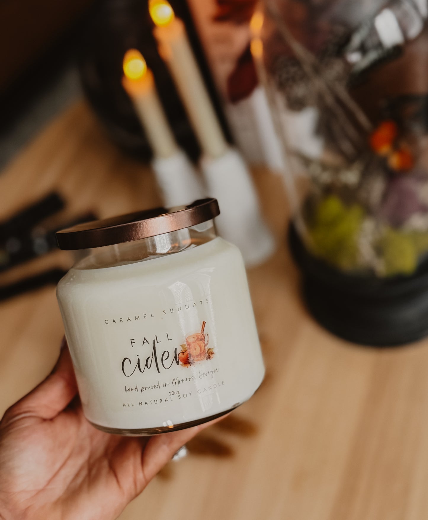 2 Wick Fall Cider Soy Wax Candle