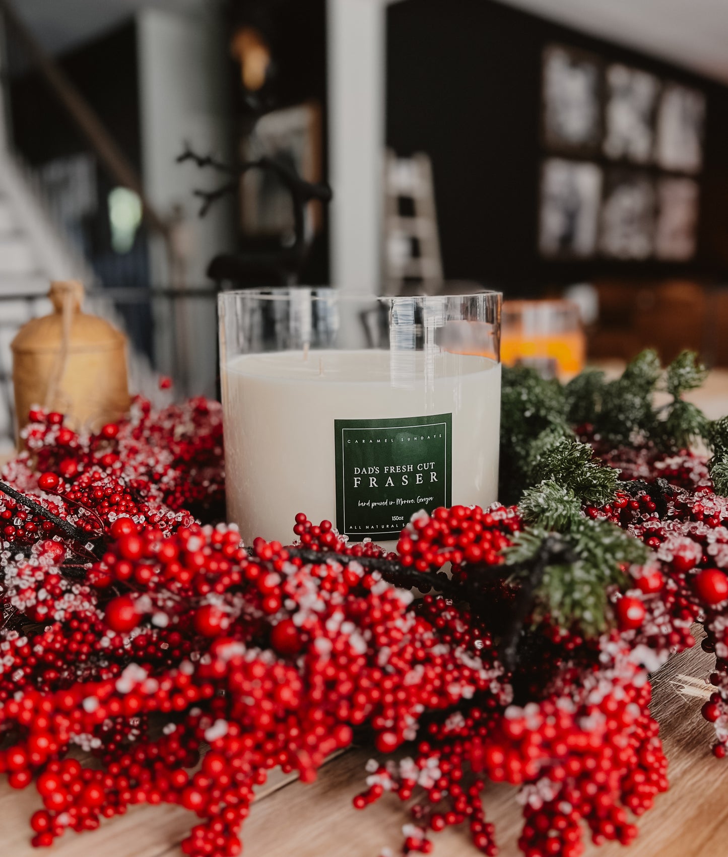 XXL 150oz 4 Wick Dad's Fresh Cut Fraser Soy Candle