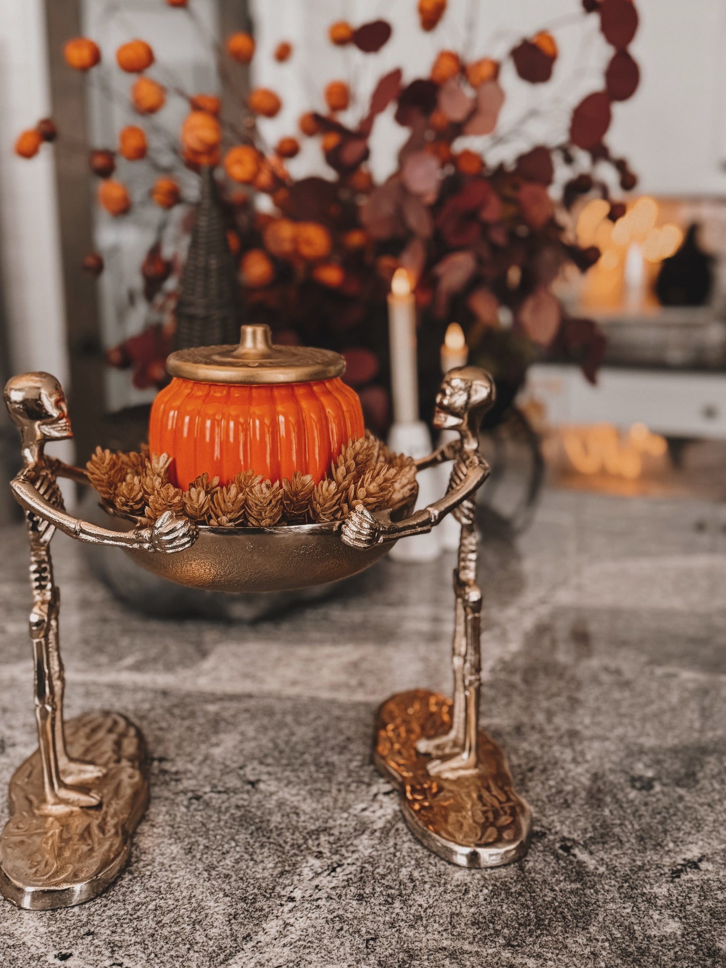Sugar Pumpkin Pretzel - Premium ORANGE Pumpkin Jar Soy Wax Candle -