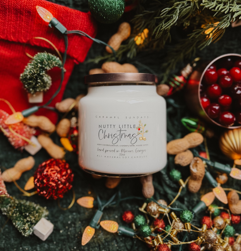 2 Wick Nutty Little Christmas Soy Wax Candle