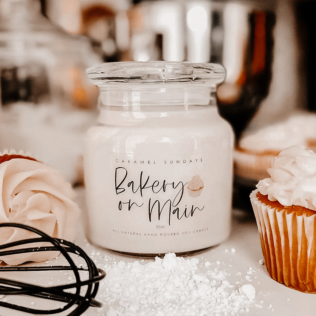 22oz 2 Wick Bakery on Main Soy Wax Candle