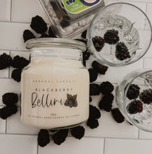Load image into Gallery viewer, 22oz 2 Wick Blackberry Bellini Soy Wax Candle
