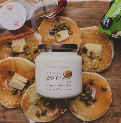 2 Wick Pistachio Pancake Soy Wax Candle