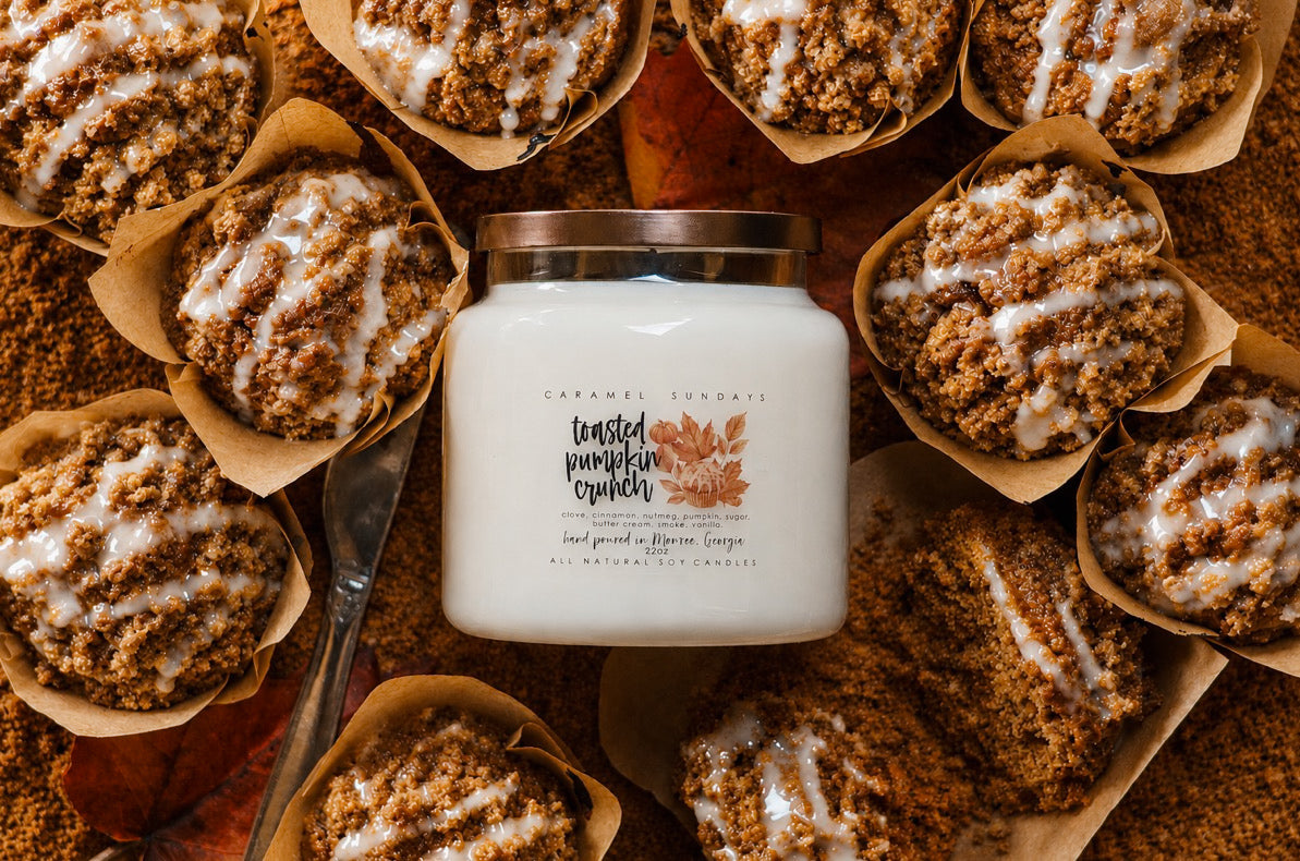 2 Wick Toasted Pumpkin Crunch Soy Wax Candle