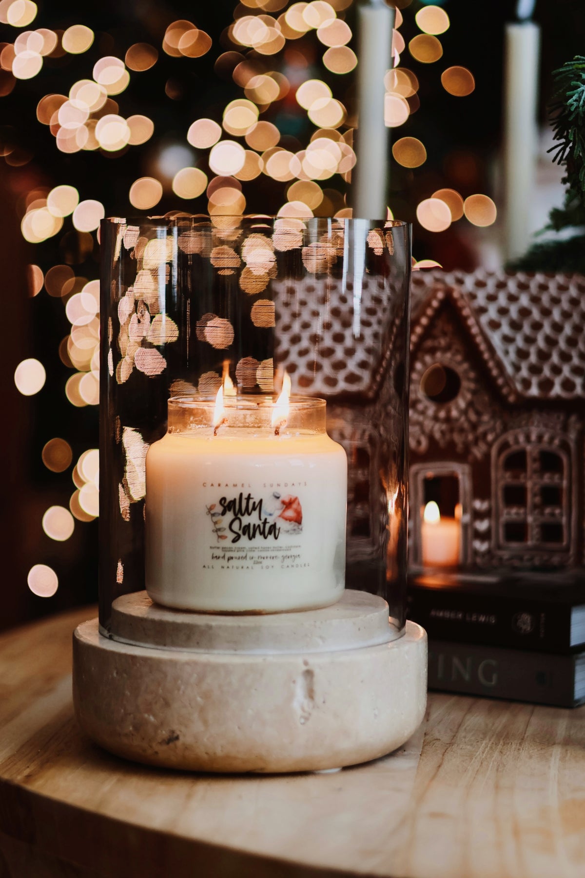 2 Wick Salty Santa Soy Wax Candle