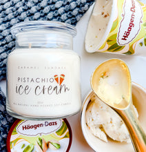 Load image into Gallery viewer, 22oz 2 Wick Pistachio Ice Cream Soy Wax Candle
