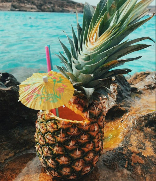2 Wick Pineapple Beach Soy Wax Candle