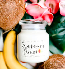 Load image into Gallery viewer, 22oz 2 Wick Baja Banana Flower Soy Wax Candle
