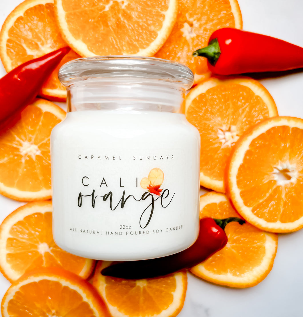 22oz 2 Wick Cali Orange Soy Wax Candle